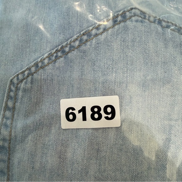 One Teaspoon Revolver Long Sleeve Oversized Denim Jean Shirt Large 36189 - Picture 8 of 8